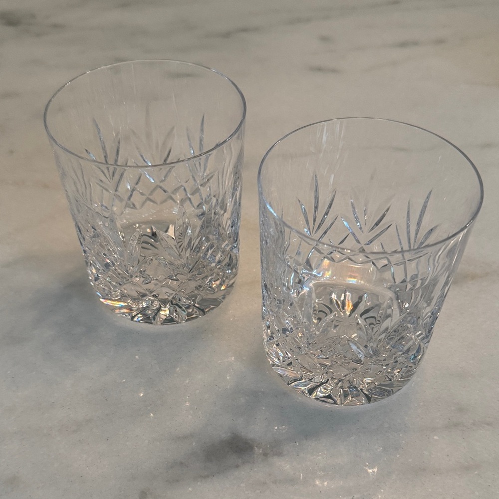 Elegant Vintage Atlantis Crystal Tumblers